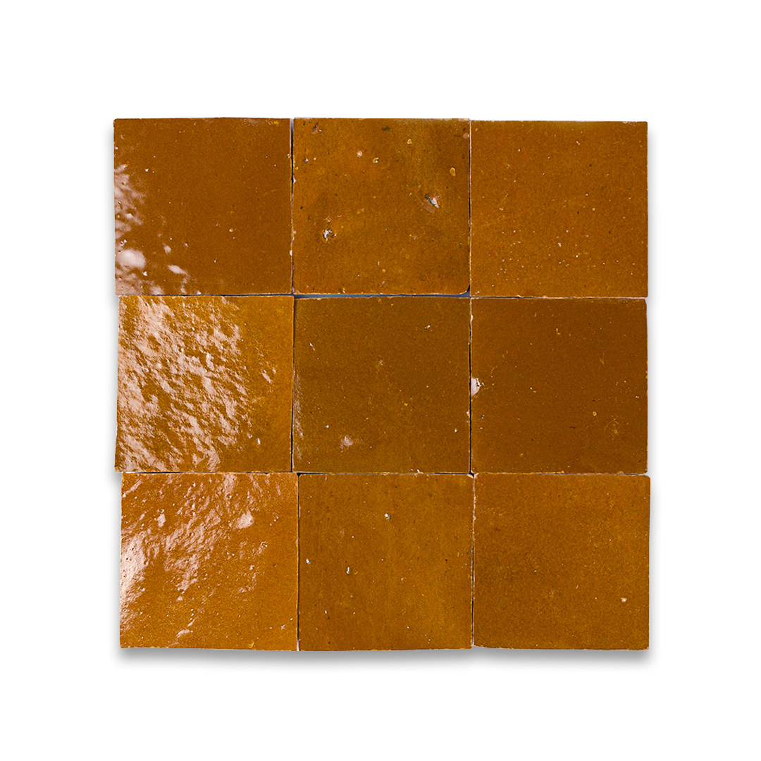 Square tiles with a brownish-orange color.