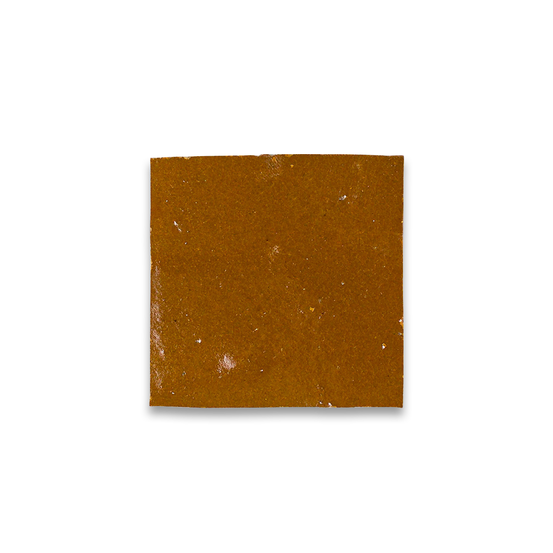 Square piece of brown paper on a white background