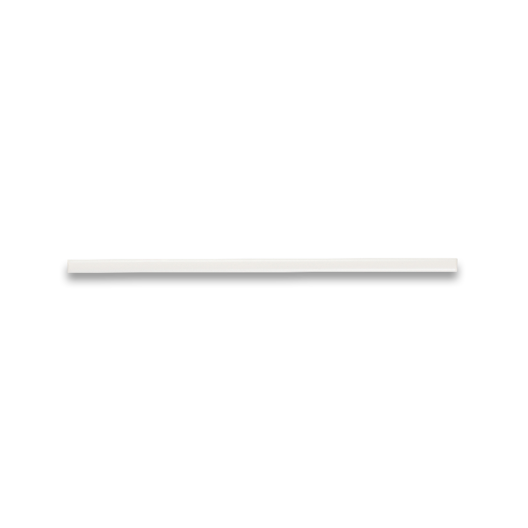 White cylindrical object on a white background