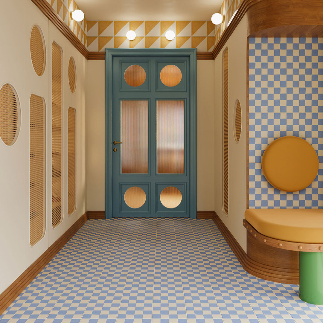 Blue Checkers - Slim Line