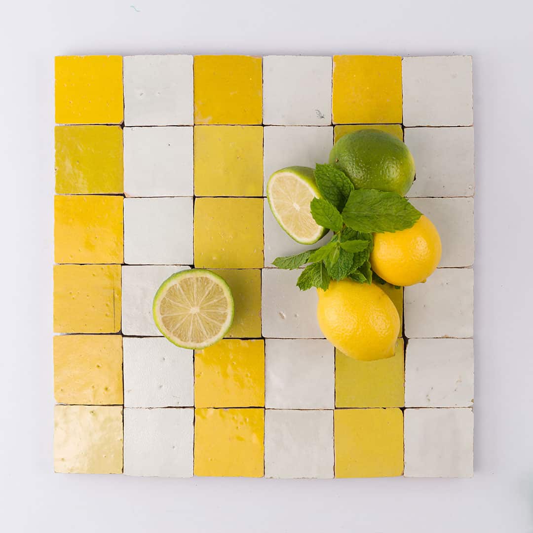 Citron Stripes Zellige
