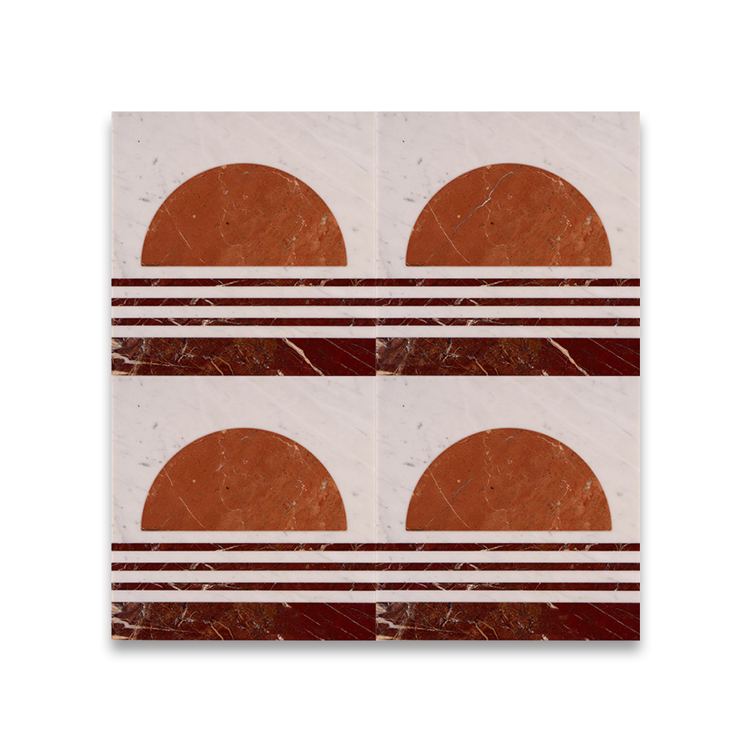 Crimson Sunset Stripes