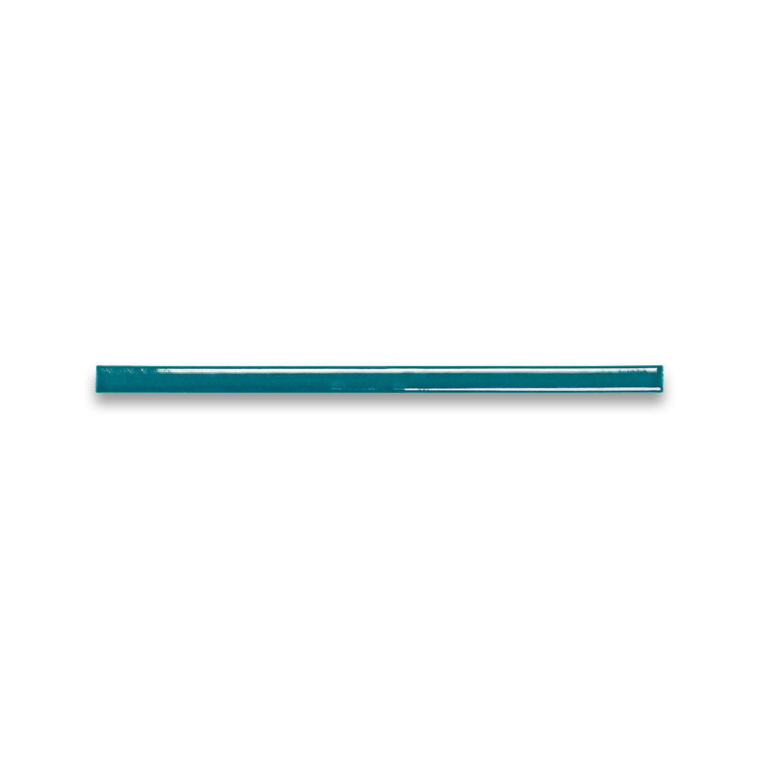 Teal slim tile on a white background