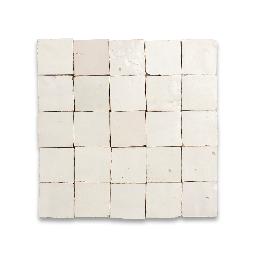 Fes White Zellige 5x5