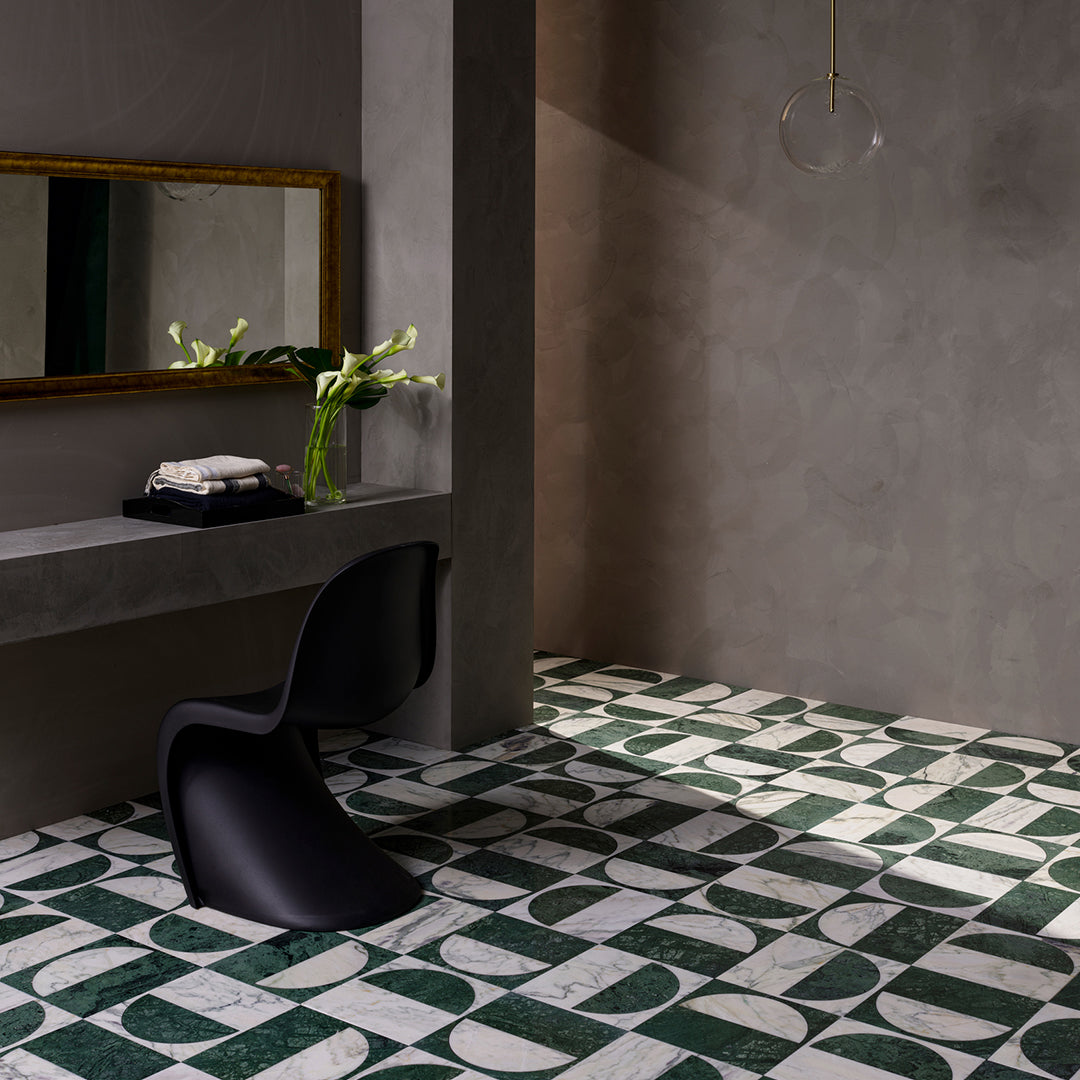 Marble pattern tile inspired by natural stone formations