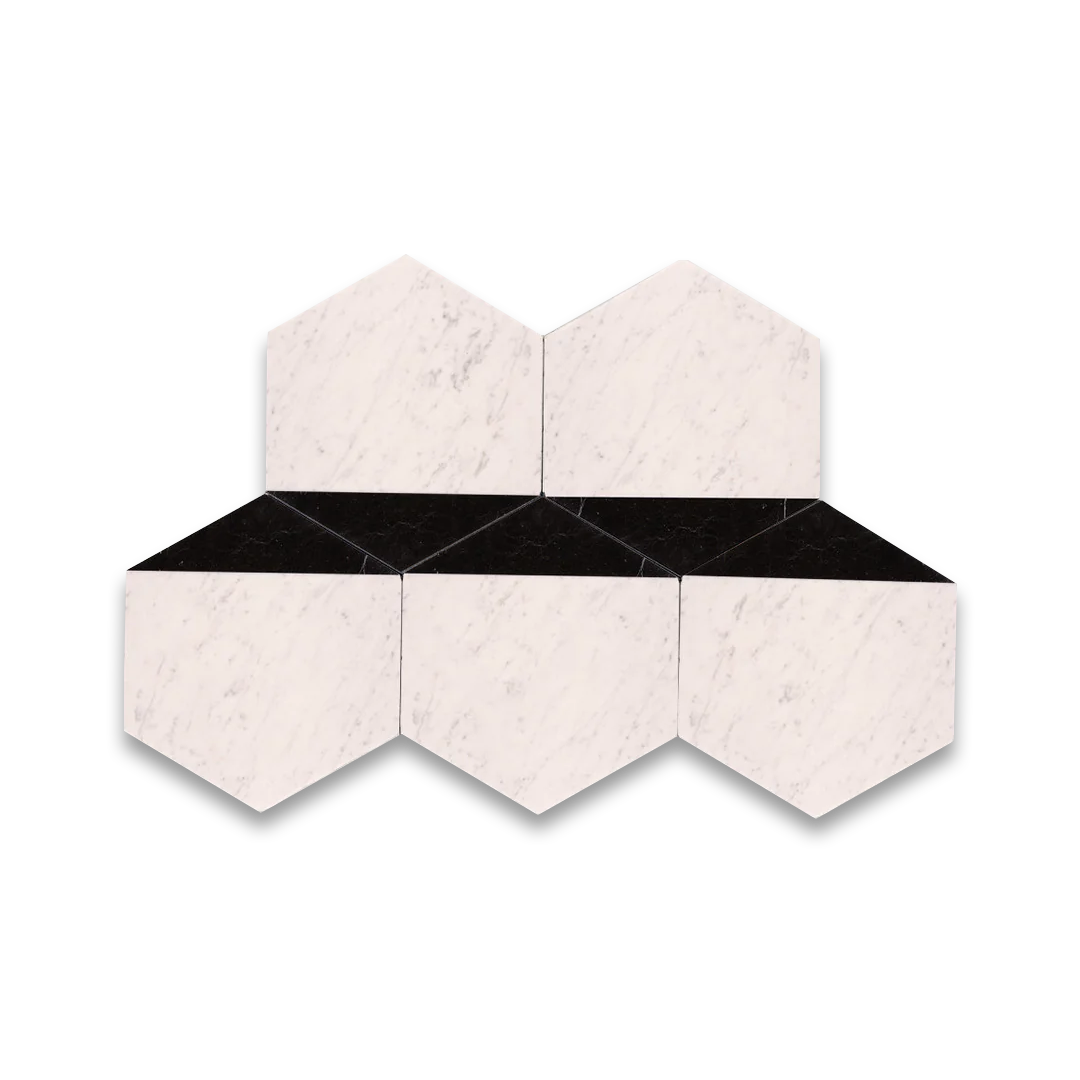 Natural marble tile with refined veining and timeless appeal