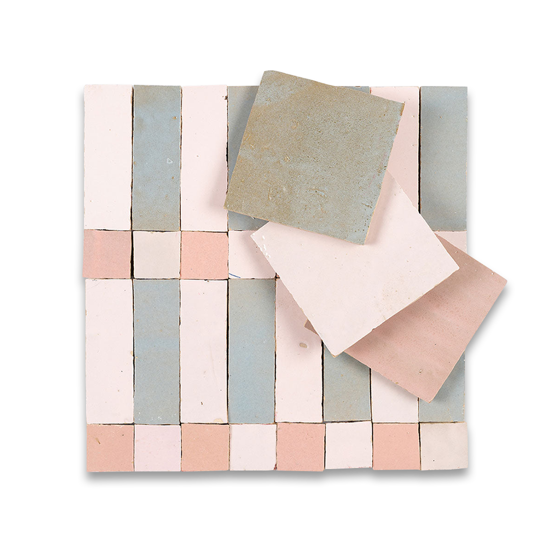 Color swatches arranged in a grid with pastel shades on a white background