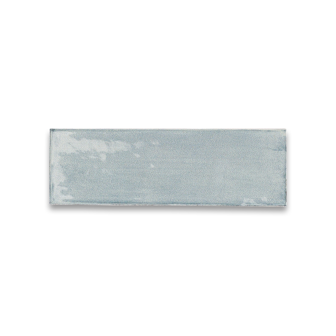 Rectangular gray tile on a white background