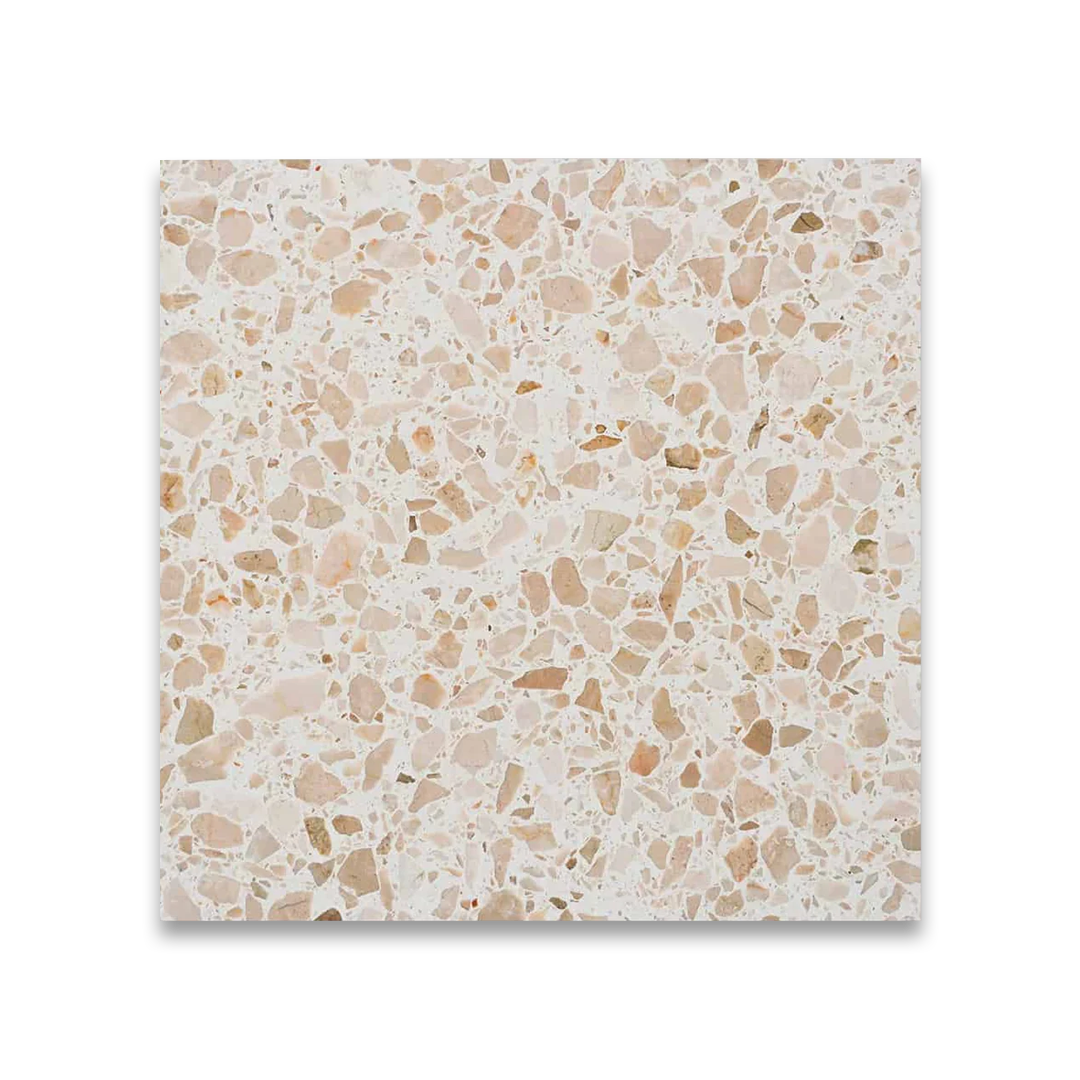 Terrazzo-style tile with a speckled pattern
