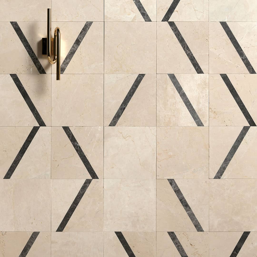 Interior marble tile ideal for floors and walls