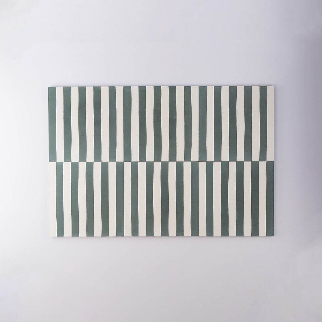 Storm Green Stripes - Slim Line
