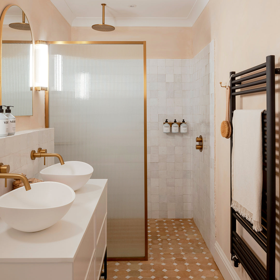 Terracotta White Octagon Zellige