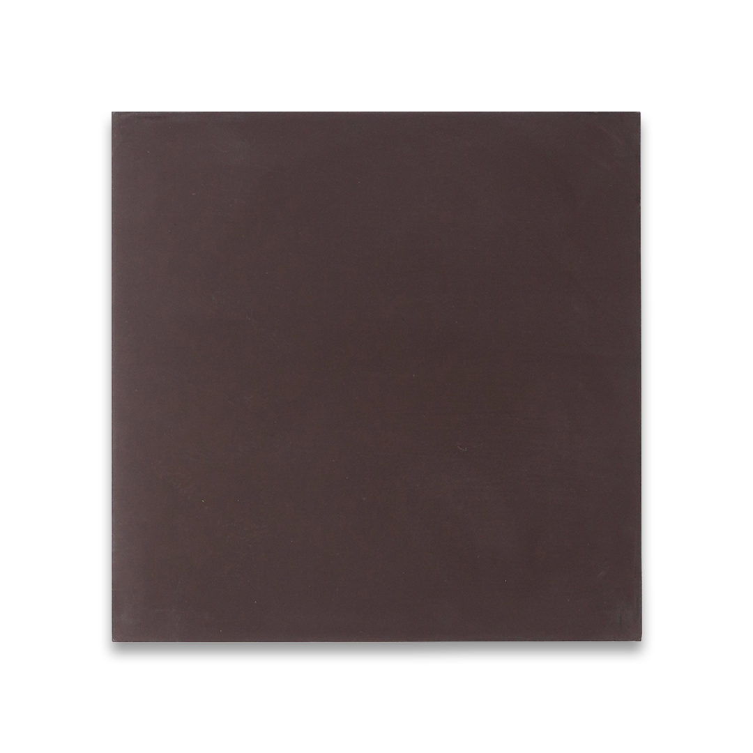 Square dark brown cement tile with a smooth matte finish and subtle texture, suitable for modern flooring, wall cladding, and contemporary architectural or interior design applications.
