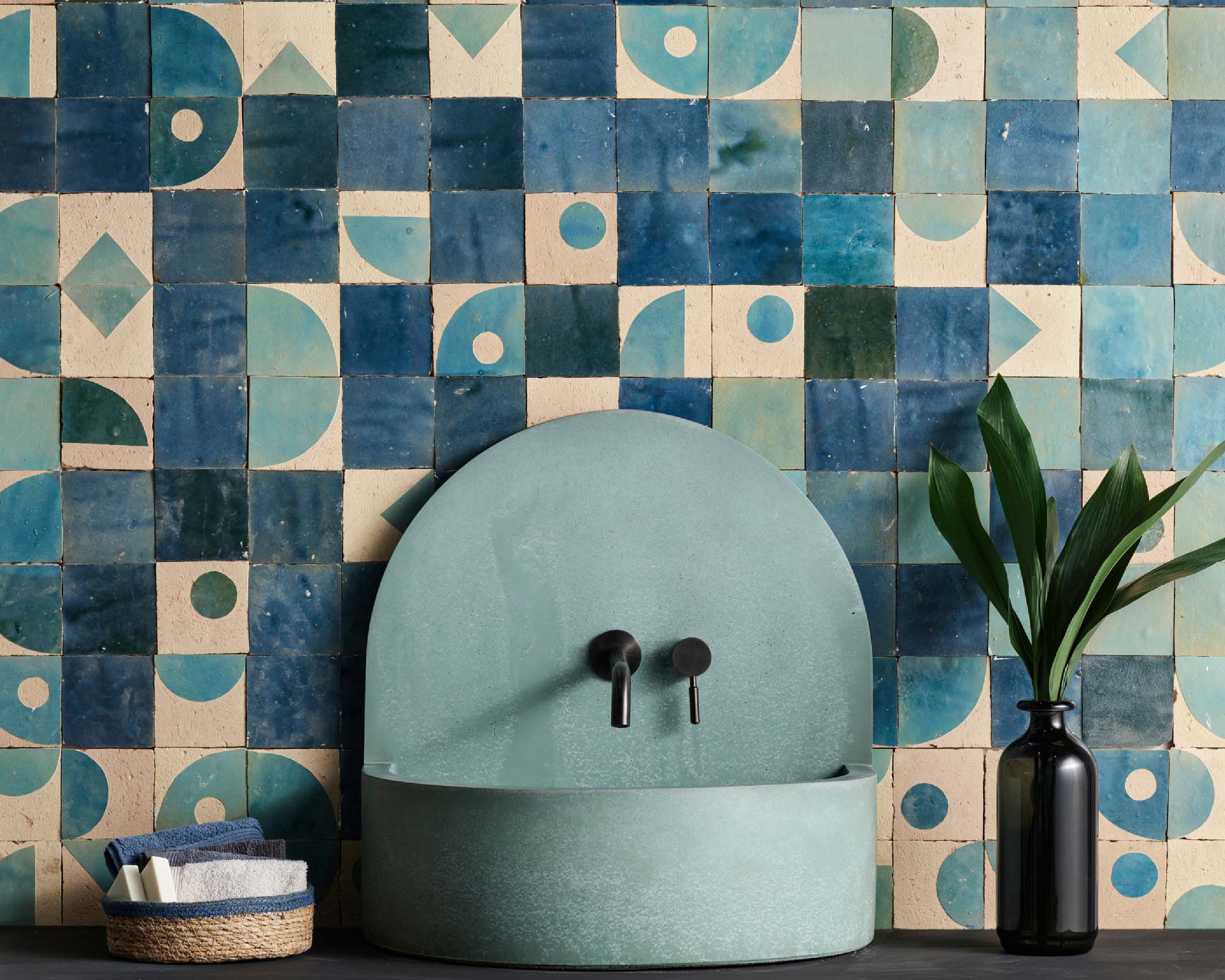 Blue Jean Pattern Zellige