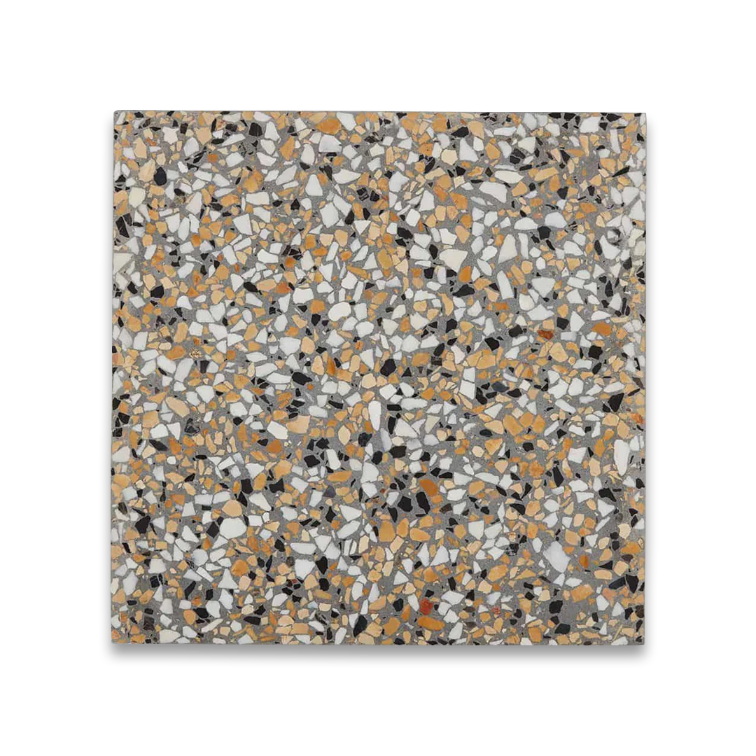 Terrazzo patterned tile. 