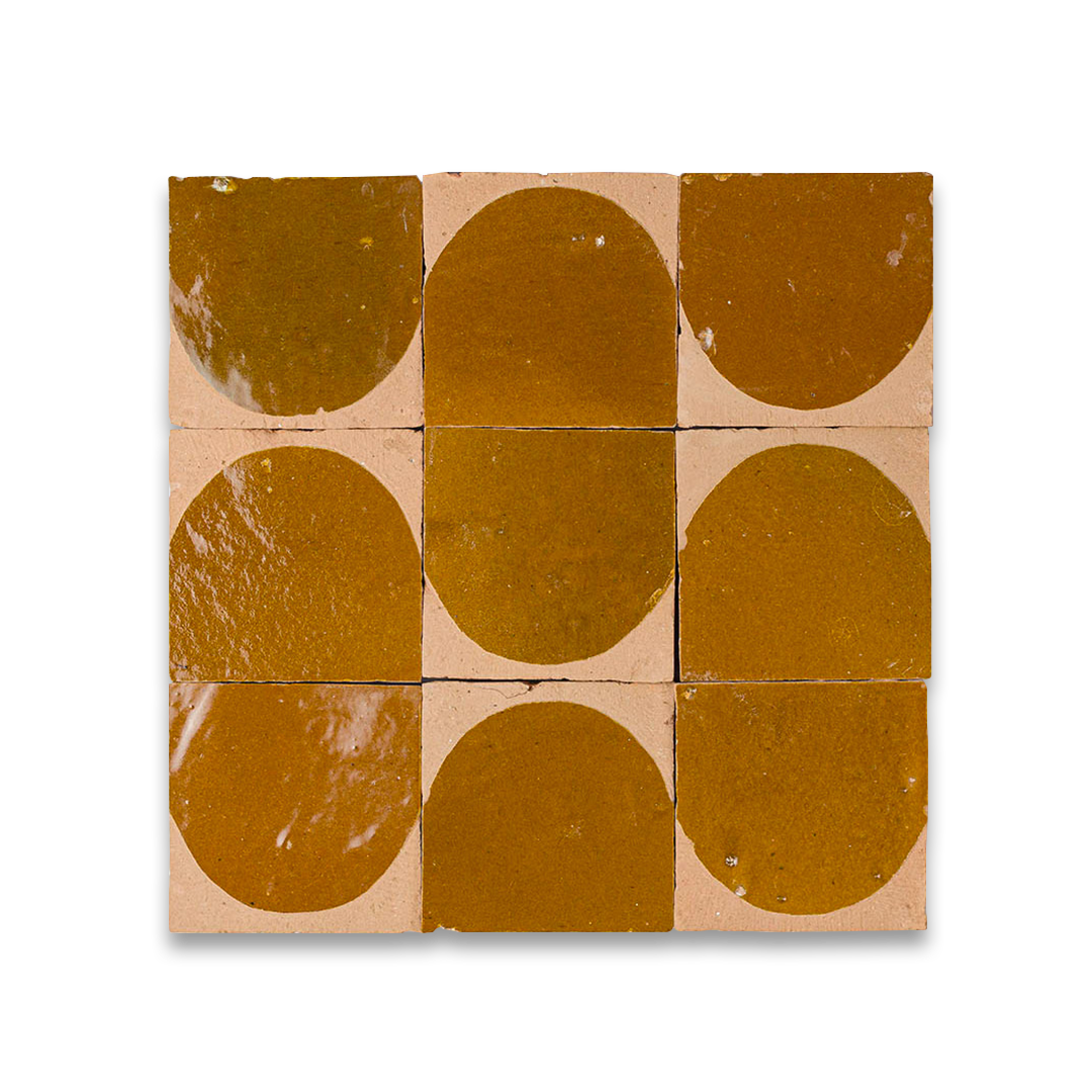 Amber Arch Terracotta Zellige