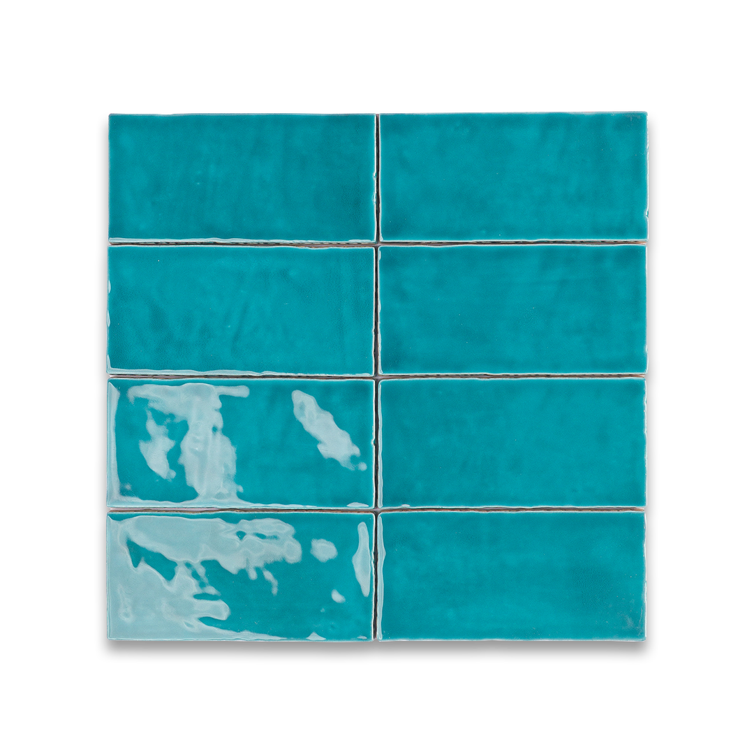 Nine turquoise tiles arranged in a 3x3 grid on a white background