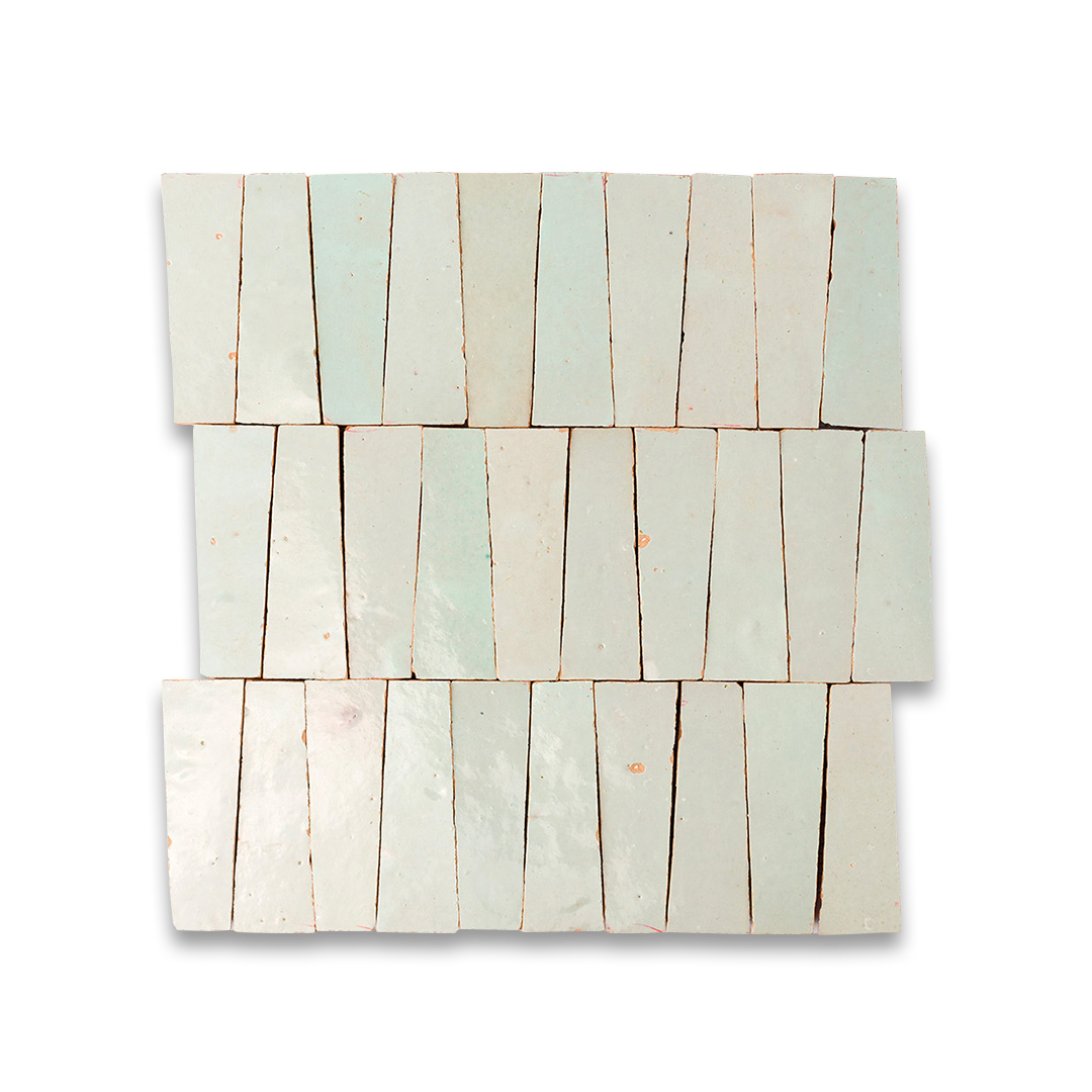 Ice Blue Trapezoid Zellige