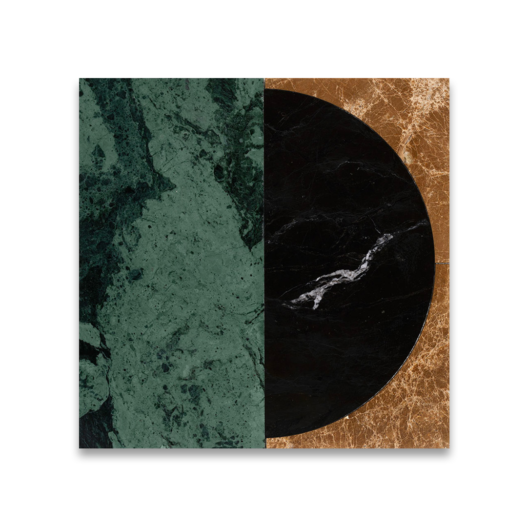 Marble patterned paper with green, black, and brown colors