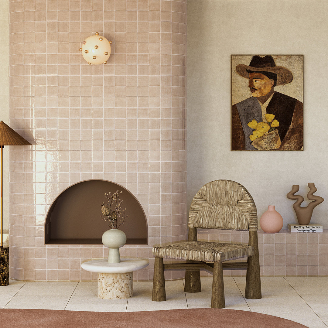 Piazza Greige Fireplace