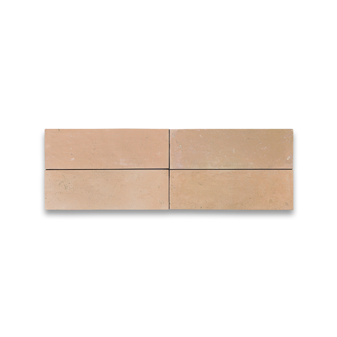 Set of four beige tiles arranged in a 2x2 grid on a white background