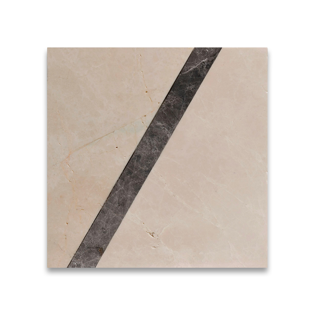 Marble look tile combining elegance with low-maintenance performance