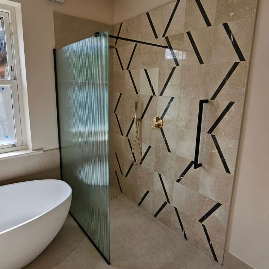 Marble surface tile with smooth polished finish