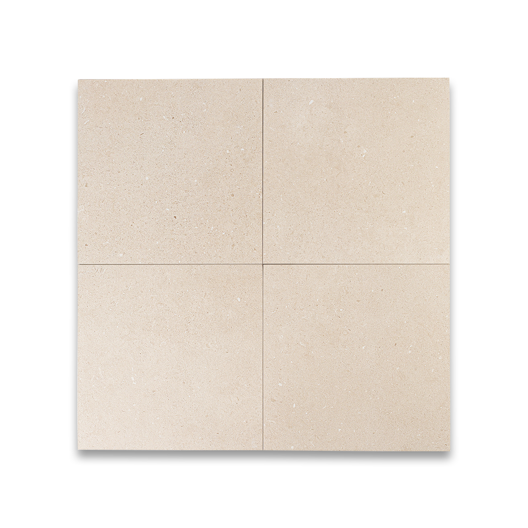 Beige tiles arranged in a grid pattern on a white background