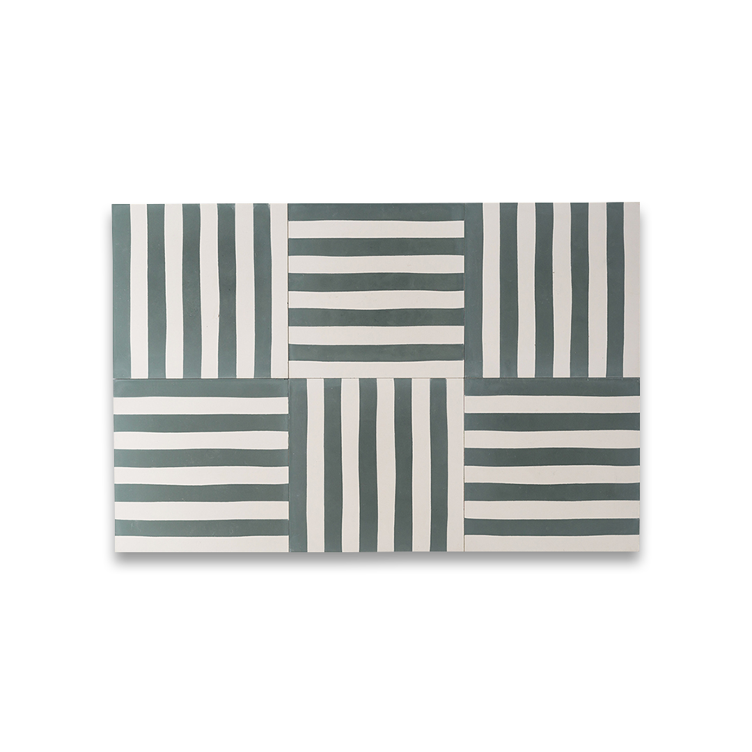 Storm Green Stripes - Slim Line