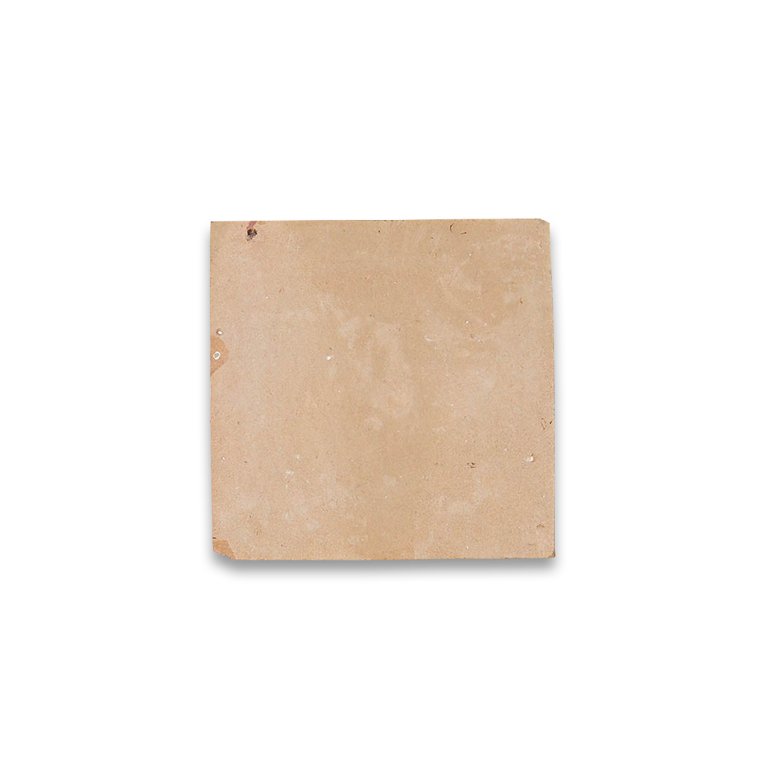 Square piece of brown paper on a white background