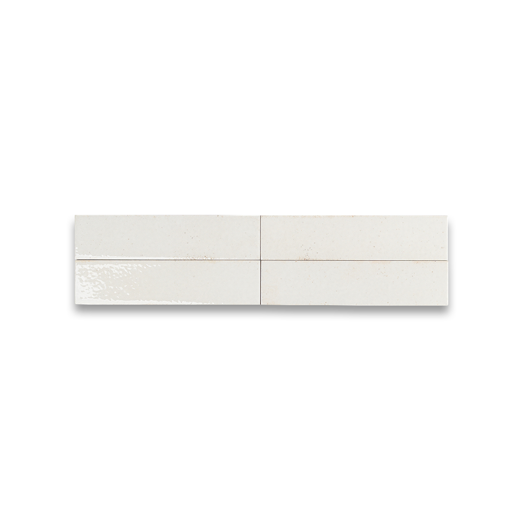White rectangular object with two smaller sections on a white background