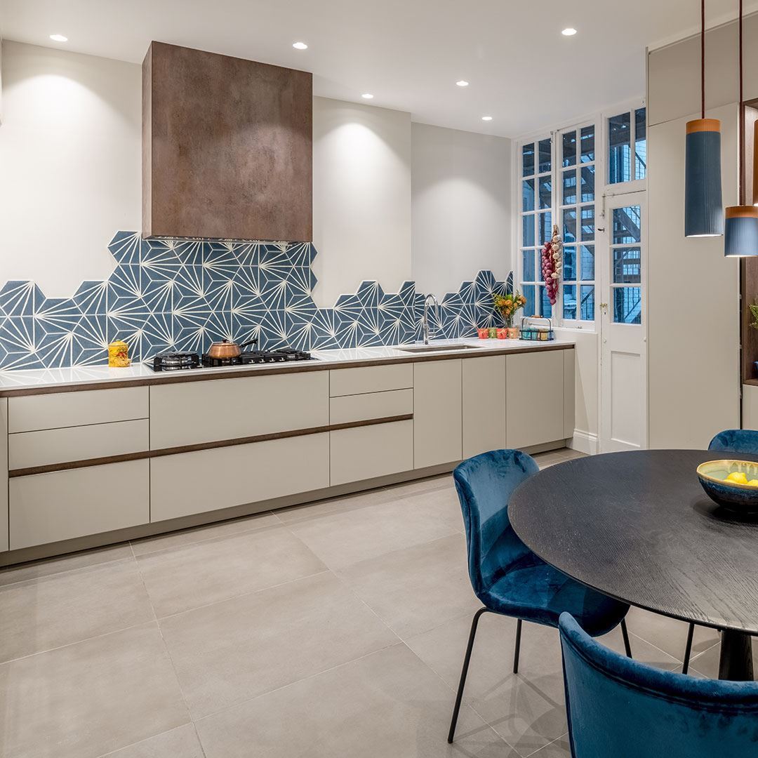 Lily Hex Navy Blue Hexagon Cement Tile Otto Tiles Design Lily Hex Navy Blue Hexagon Cement Tile Otto Tiles Design