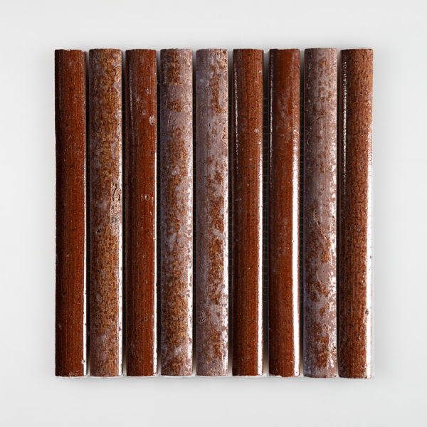 Brown Lava Stone Bamboo Fluted