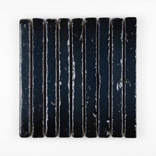 Dark Blue Lava Stone Bamboo Flat