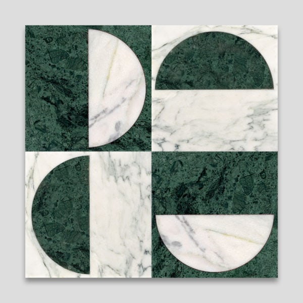 Half Moon Bay Green Marble Collection Tile