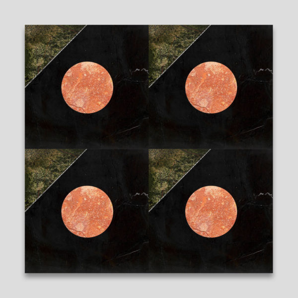 Red Moon Marble Collection Tile