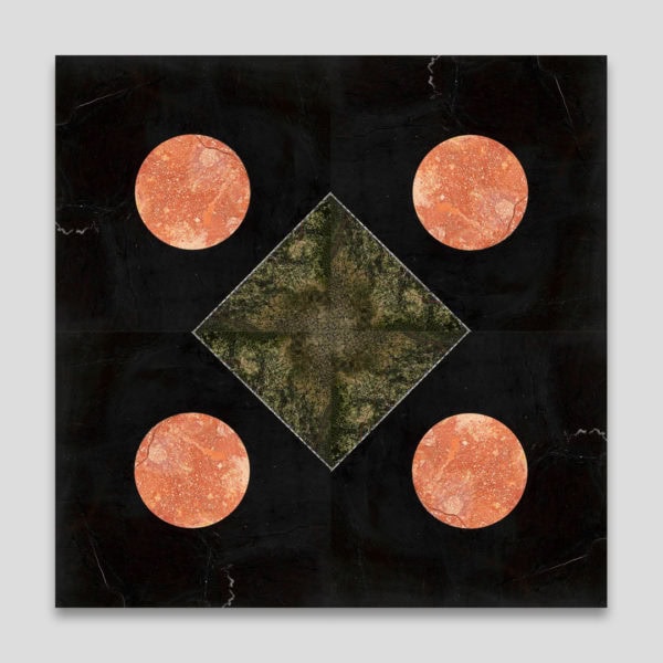 Red Moon Marble Collection Tile