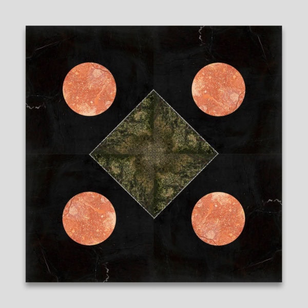 Red Moon Marble Collection Tile