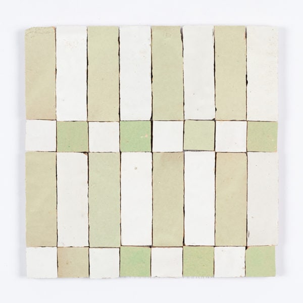 Marrakesh Stripes in Pistachio Zellige Tiles