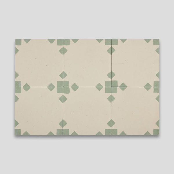 Anthropology Green Encaustic Cement Tile