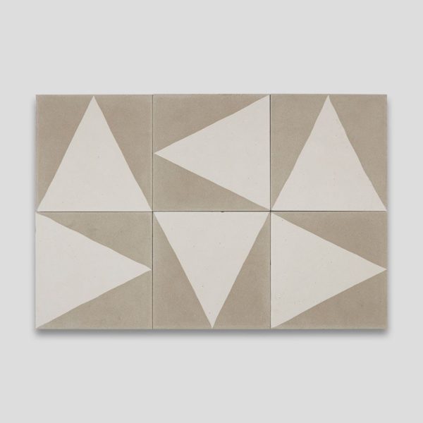 Beige Pyramid Encaustic Cement Tile