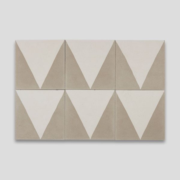 Beige Pyramid Encaustic Cement Tile