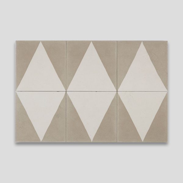 Beige Pyramid Encaustic Cement Tile