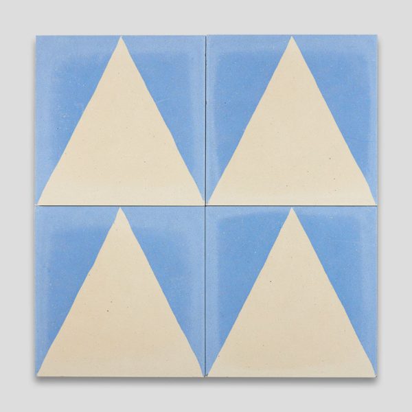 Blue Pyramid Encaustic Cement Tile