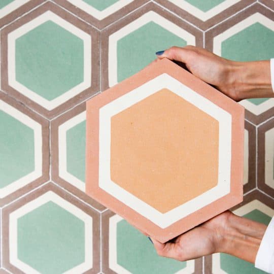 Cordoba Hexagon Encaustic Cement Tile