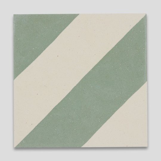 Cross Stripe Green 602 Encaustic Cement Tile
