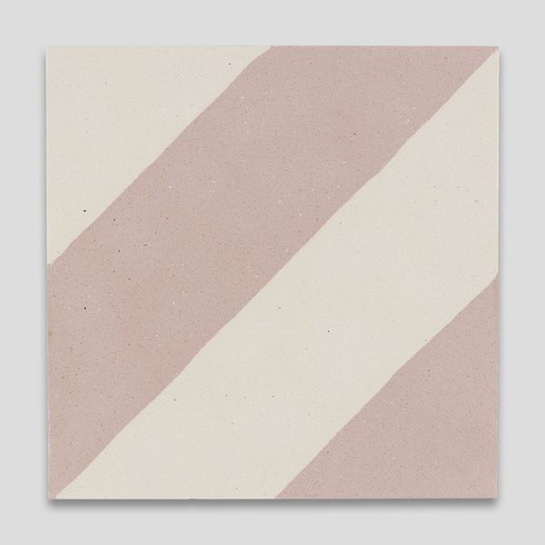 Cross Stripe Pink Encaustic Cement Tile