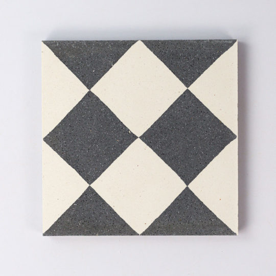 Double Diamond Encaustic Cement Tile