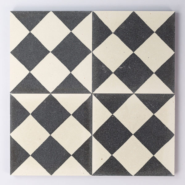 Double Diamond Encaustic Cement Tile