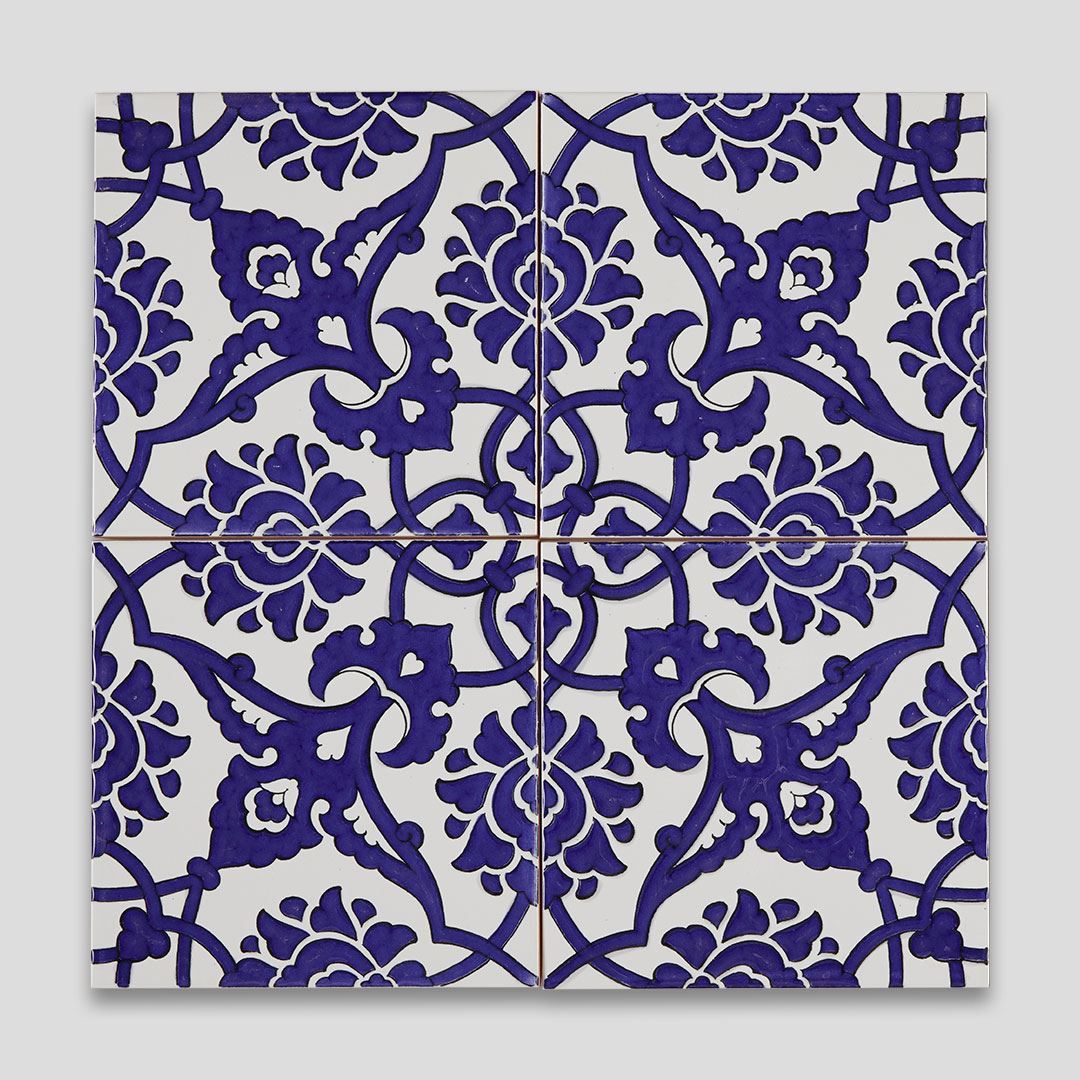 Gc Cobalt Handmade Turkish Ceramic Tile Otto Tiles Design